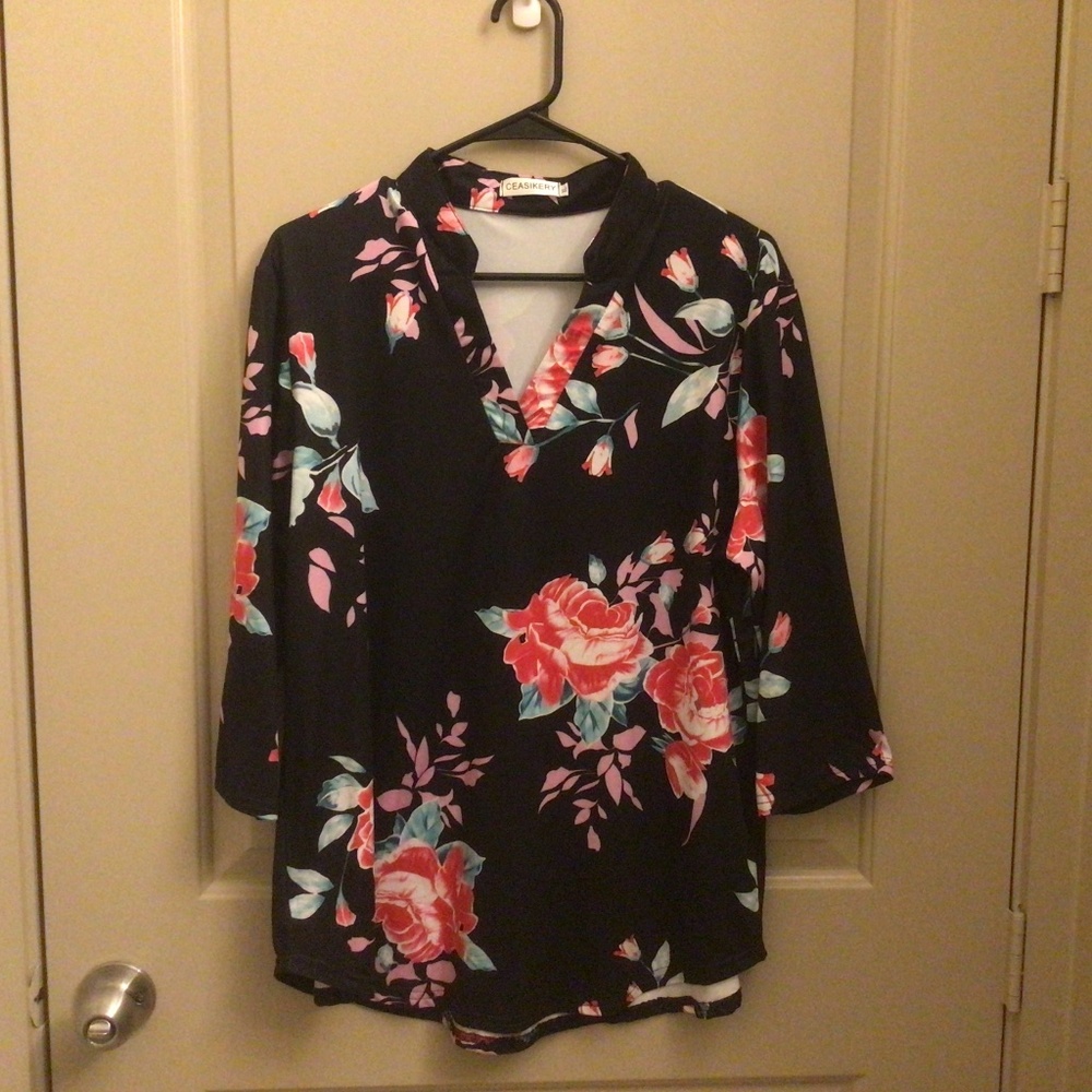 Quarter sleeve blouse